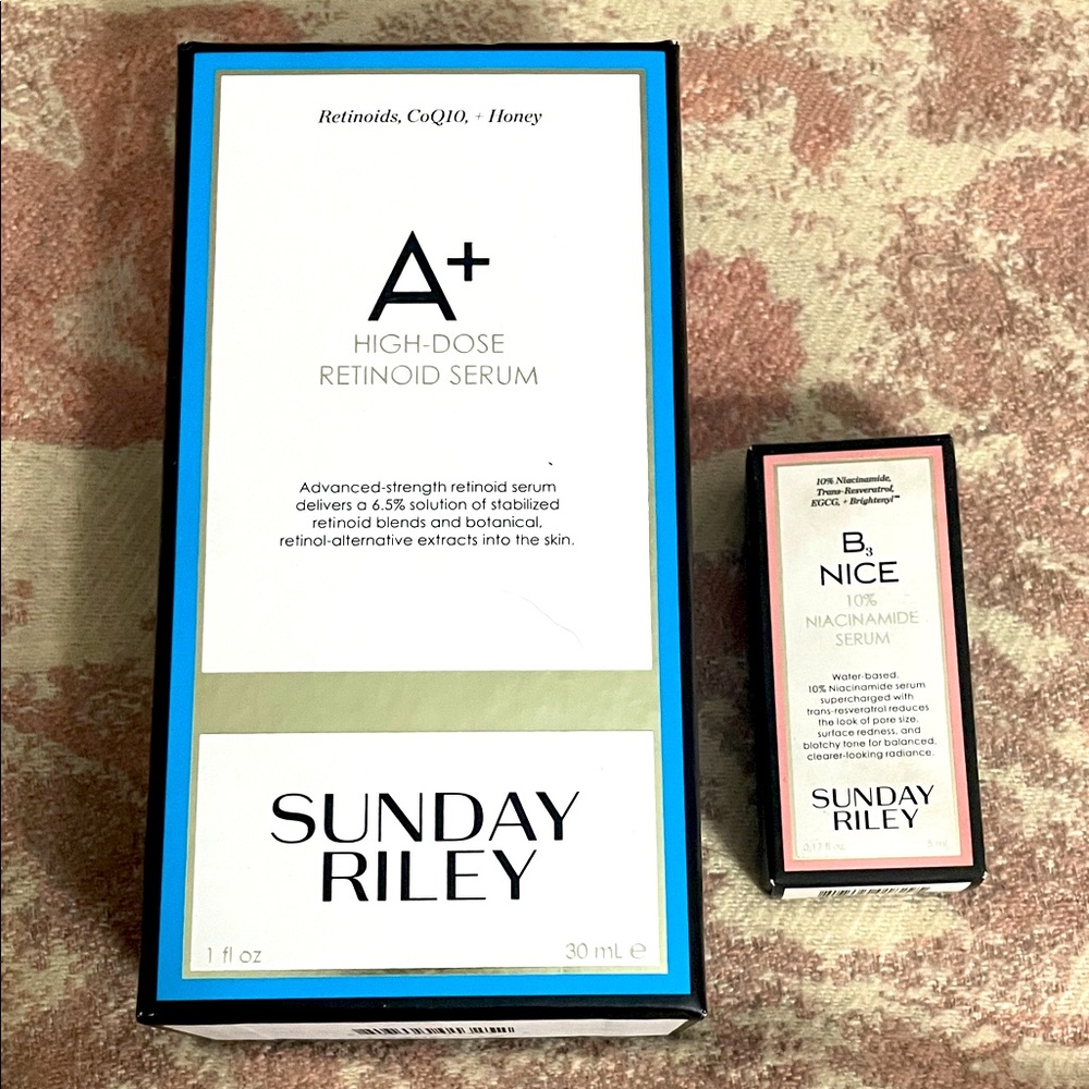 Sunday Riley A+ Retinoid and B, Nice Serum Duo